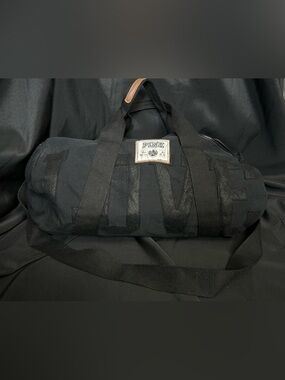 PINK Victoria's Secret Love Black Duffle Bag